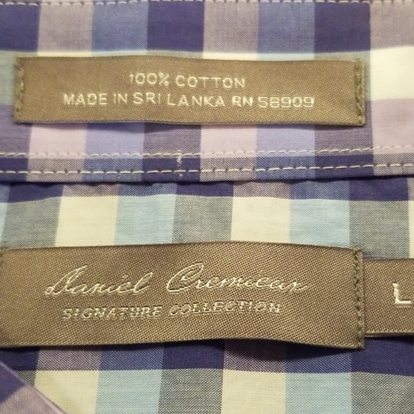 Daniel Cremiux plaid buttonup NWT - Picture 3 of 8